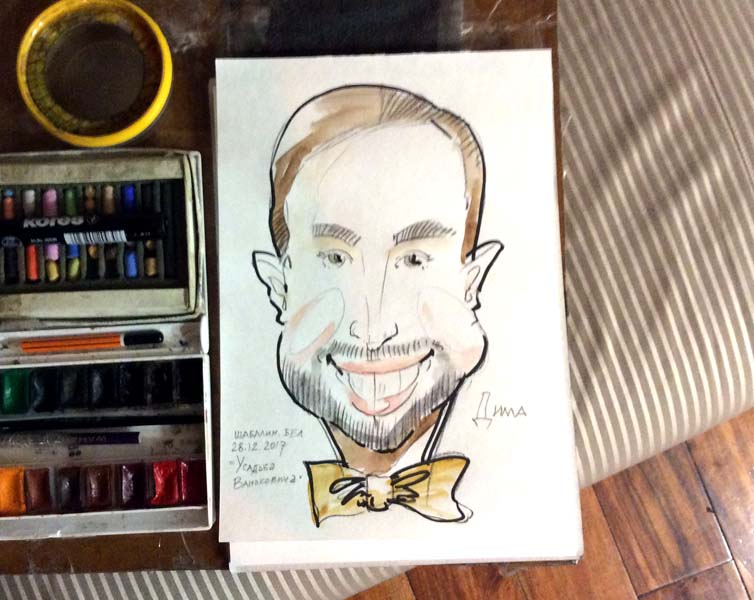 Рисунок Димы пастелью и фломастерами