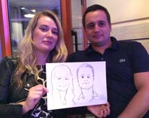 Оля и Женя были нарисованы мастером карандаша