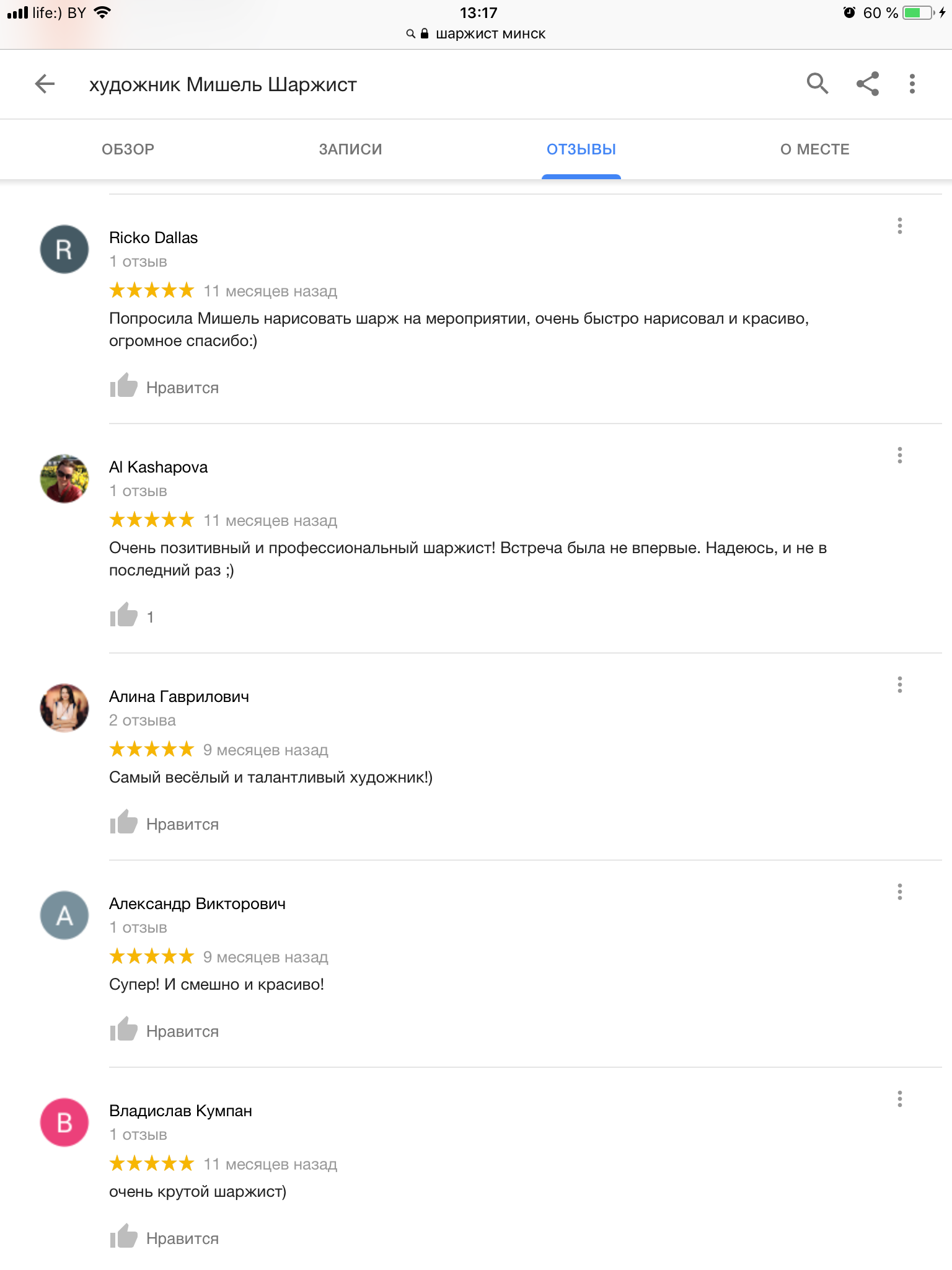 Отзыв о Мишеле 